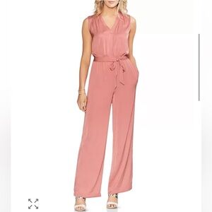 Vince Camuto Womens Jumpsuit Size 1X Peachy Long Sleeveless